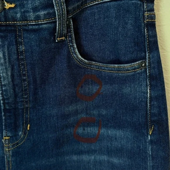 NWT VERONICA BEARD Ryleigh Slim
Straight High Rise Jeans Bright Blue Raw Hem 30 - Picture 16 of 16